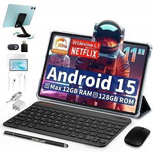 Планшет 11" TECLAST P50CASE (4+8)/128ГБ Android 15 7000мАч Черно - Голубой - Фото 1