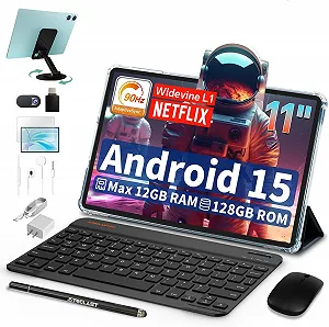 Планшет TECLAST P50CASE 11" (4+8)/128ГБ Android 15 Чорно - Блакитний - Фото 1