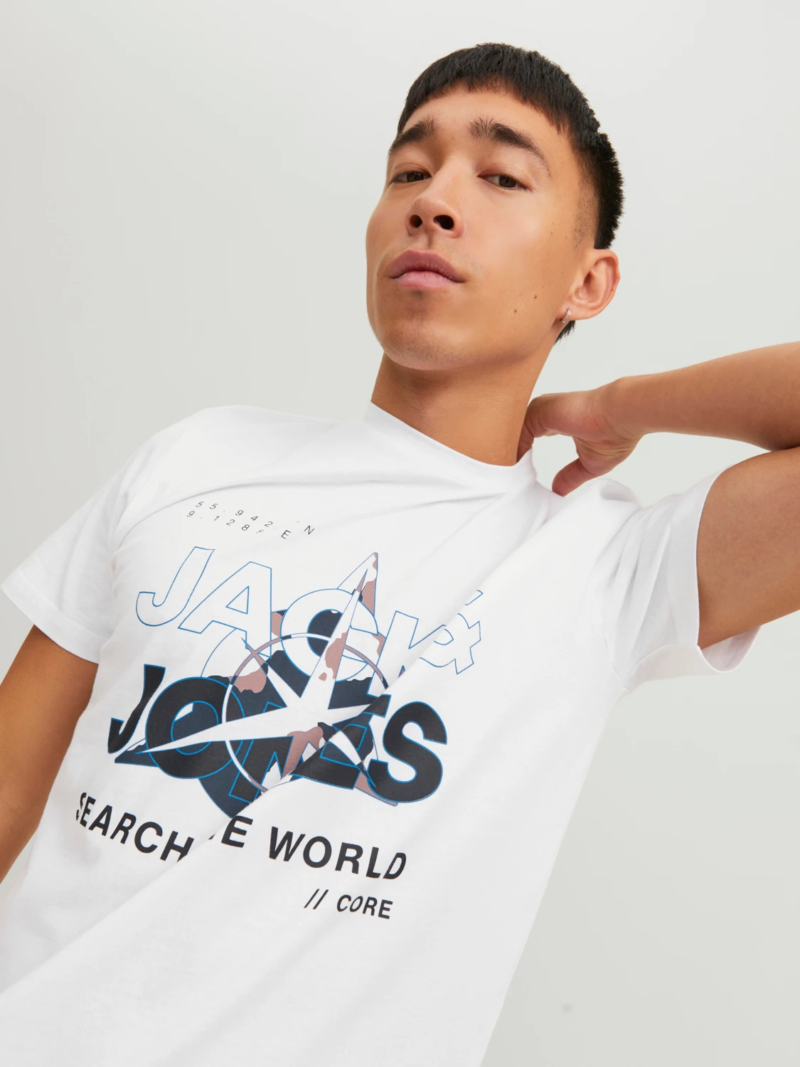 Футболка JCOHUNT TEE SS CREW NECK LN 12228391- Jack&Jones Білий XL, фото №4