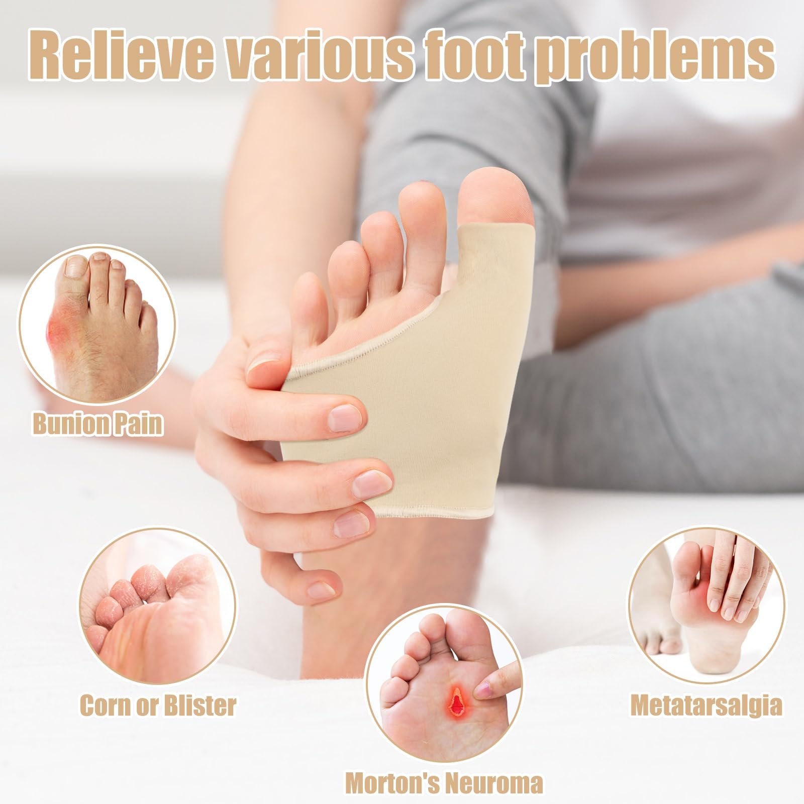 Шина для коррекции Hallux Valgus, 1 пара, Hallux Valgus шина, корректор вальгусной деформации, повязка Hallux Valgus, подушка для вальгусной деформации, шина Hallux, встроенный силиконовый амортизатор и разделитель для пальцев, 1 пара, фото №4 Шина для коррекции Hallux Valgus, 1 пара, Hallux Valgus шина, корректор вальгусной деформации, повязка Hallux Valgus, подушка для вальгусной деформации, шина Hallux, встроенный силиконовый амортизатор и разделитель для пальцев, 1 пара, фото №4