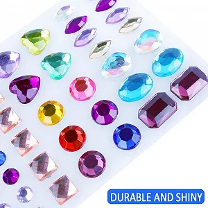 Самоклеящиеся акриловые стразы Разные цвета synthetic.ua - Фото 1