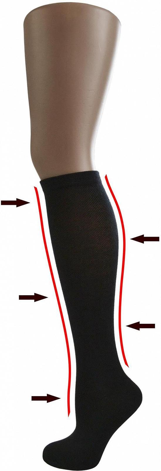 Дорожные гольфы Normani с поддержкой и легким компрессионным эффектом 2-6 пар Черный, фото №2