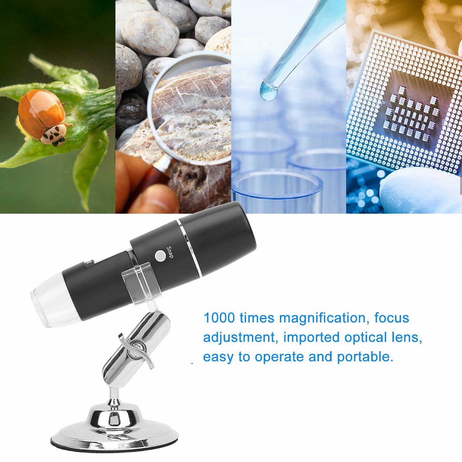 Цифровой микроскоп WiFi USB Industrial Microscope Camera Portable 1000x, фото №5