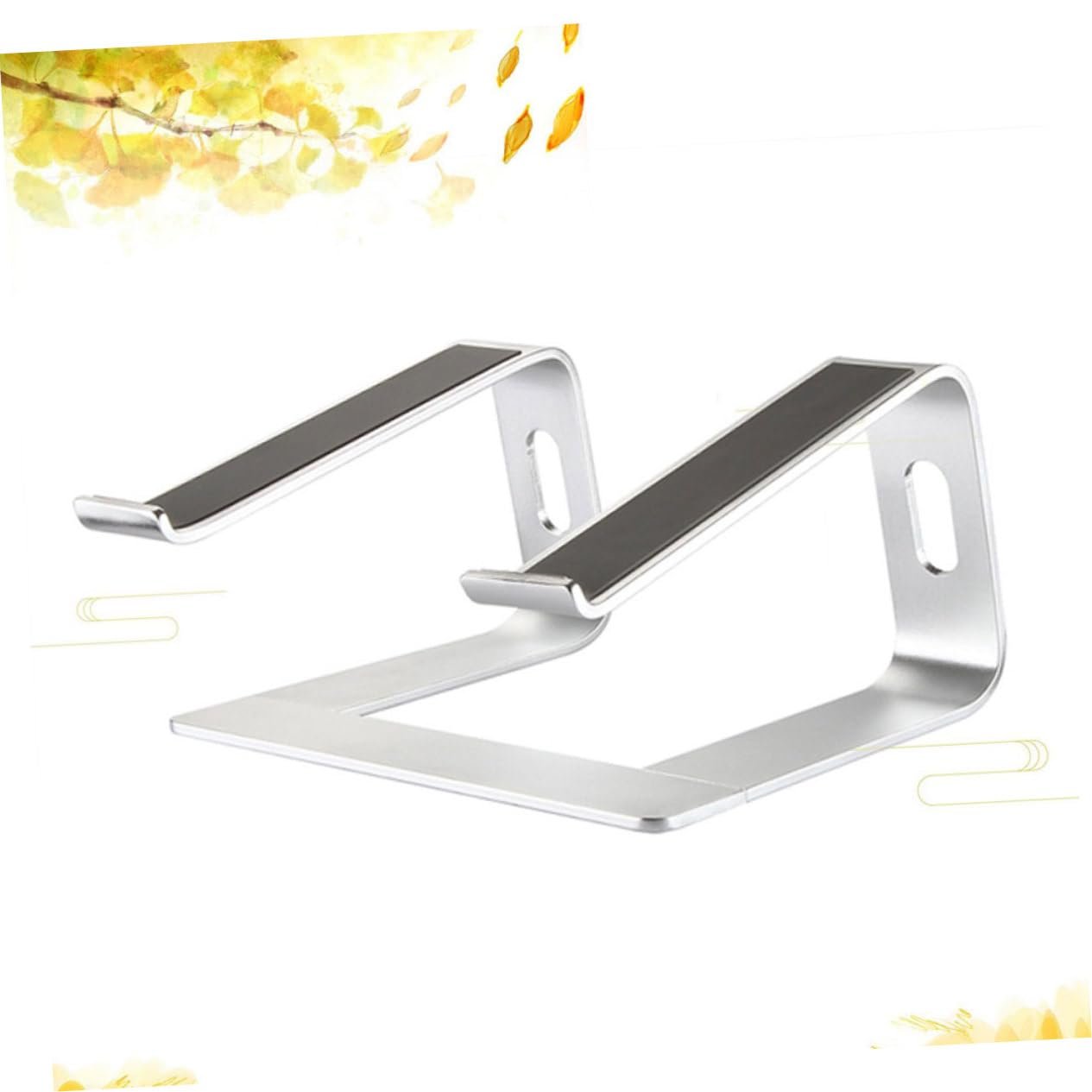 Подставка для ноутбука алюминиевая Gatuida Легкая вентилируемая портативная нескользящая настольная эргономичная для дома офиса поезда, фото №6