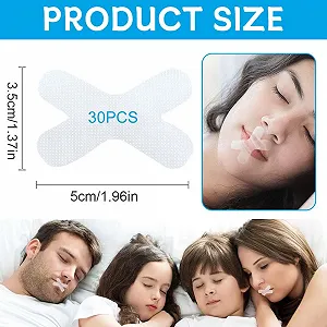Пластыри для рта для сна (30 шт.) улучшают сон и дыхание для мужчин и женщин synthetic.ua - Фото 1