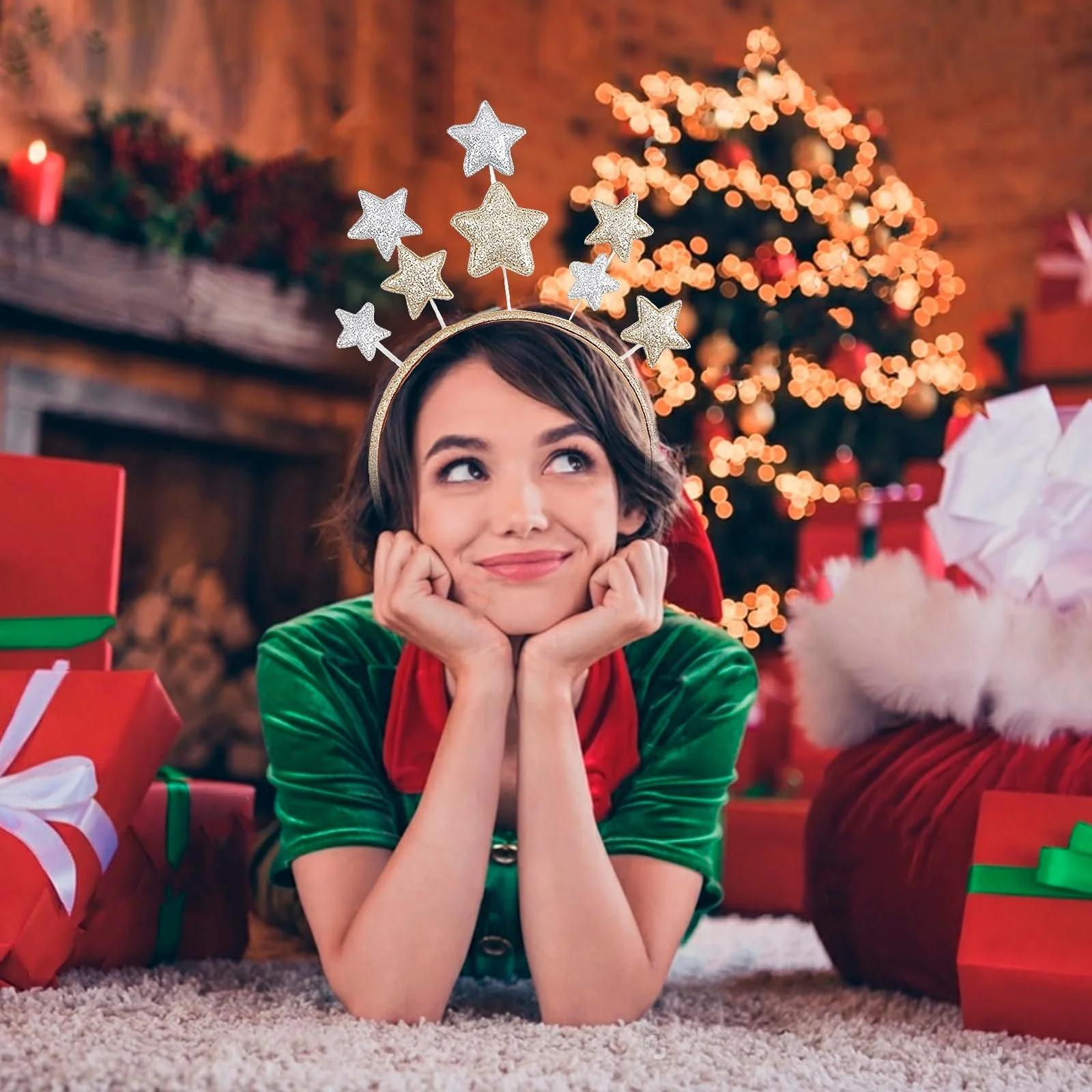 Обруч для волосся Різдвяна, фото №3