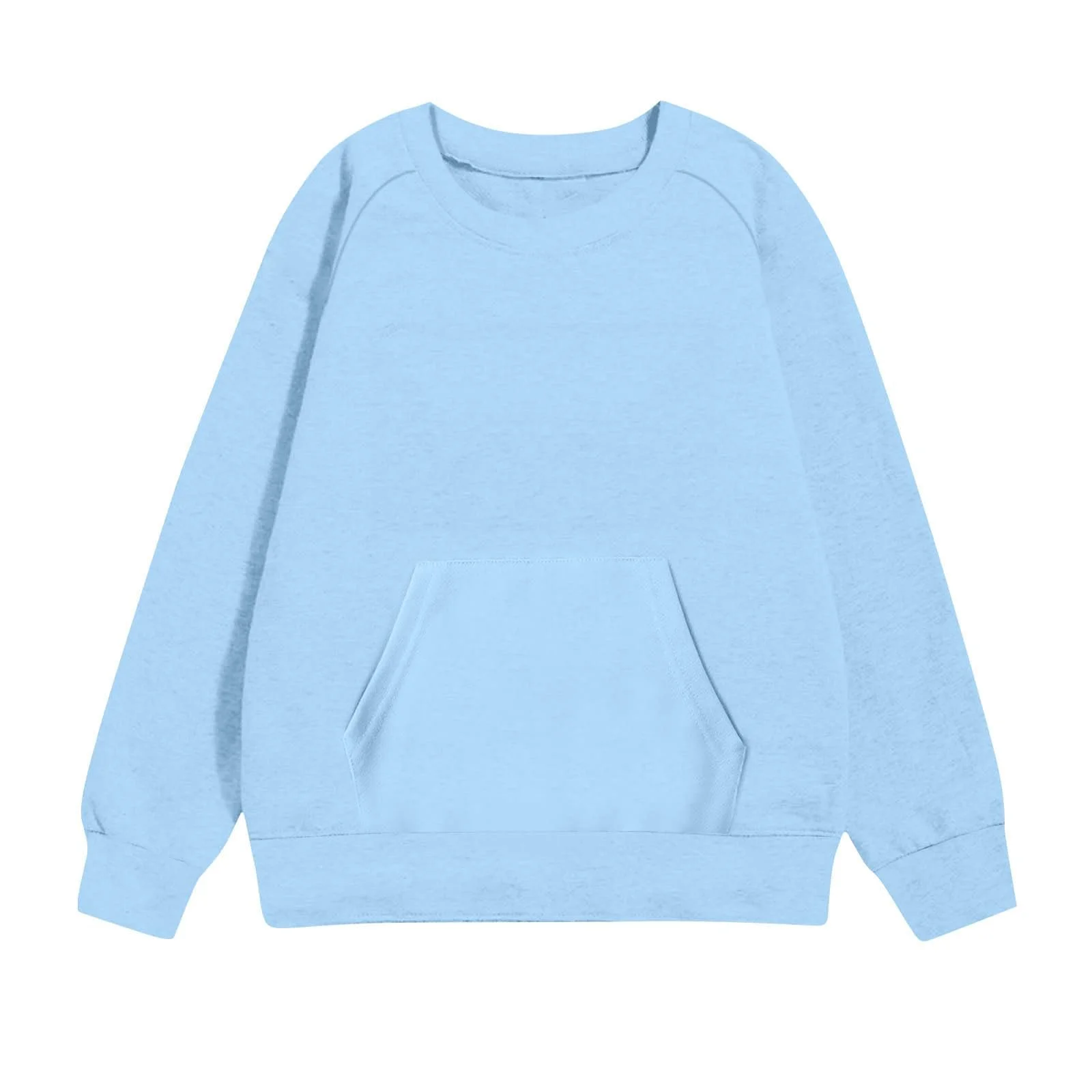 Світшот NZYIHAO для дівчат, з круглим вирізом, оверсайз, легкий, спортивний, з довгими рукавами, фото №6