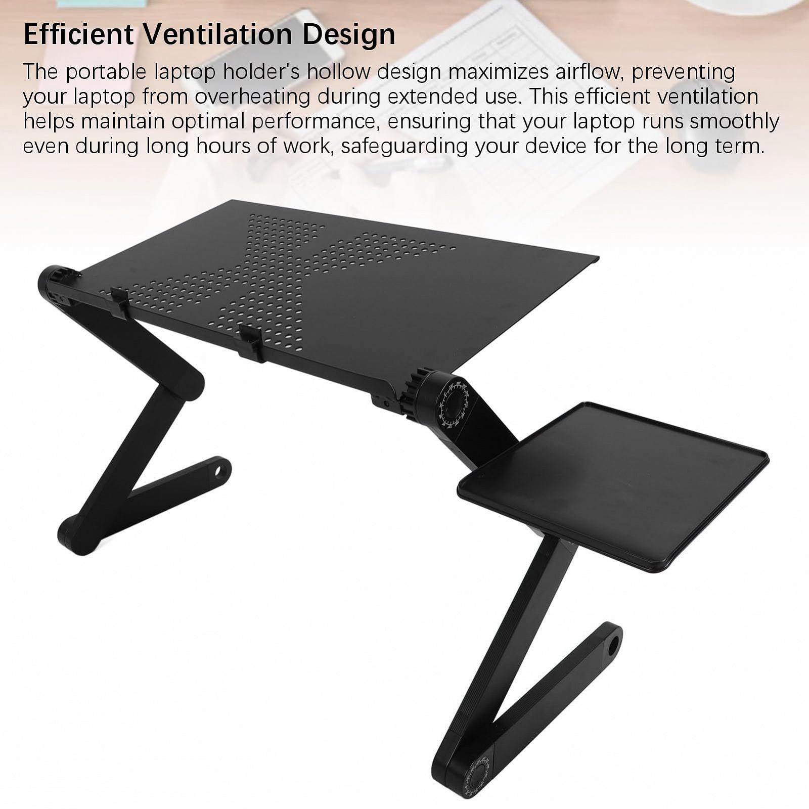 Подставка для ноутбука портативная, эффективная вентиляция, для домашнего стола Black, фото №4 Подставка для ноутбука портативная, эффективная вентиляция, для домашнего стола Black, фото №4