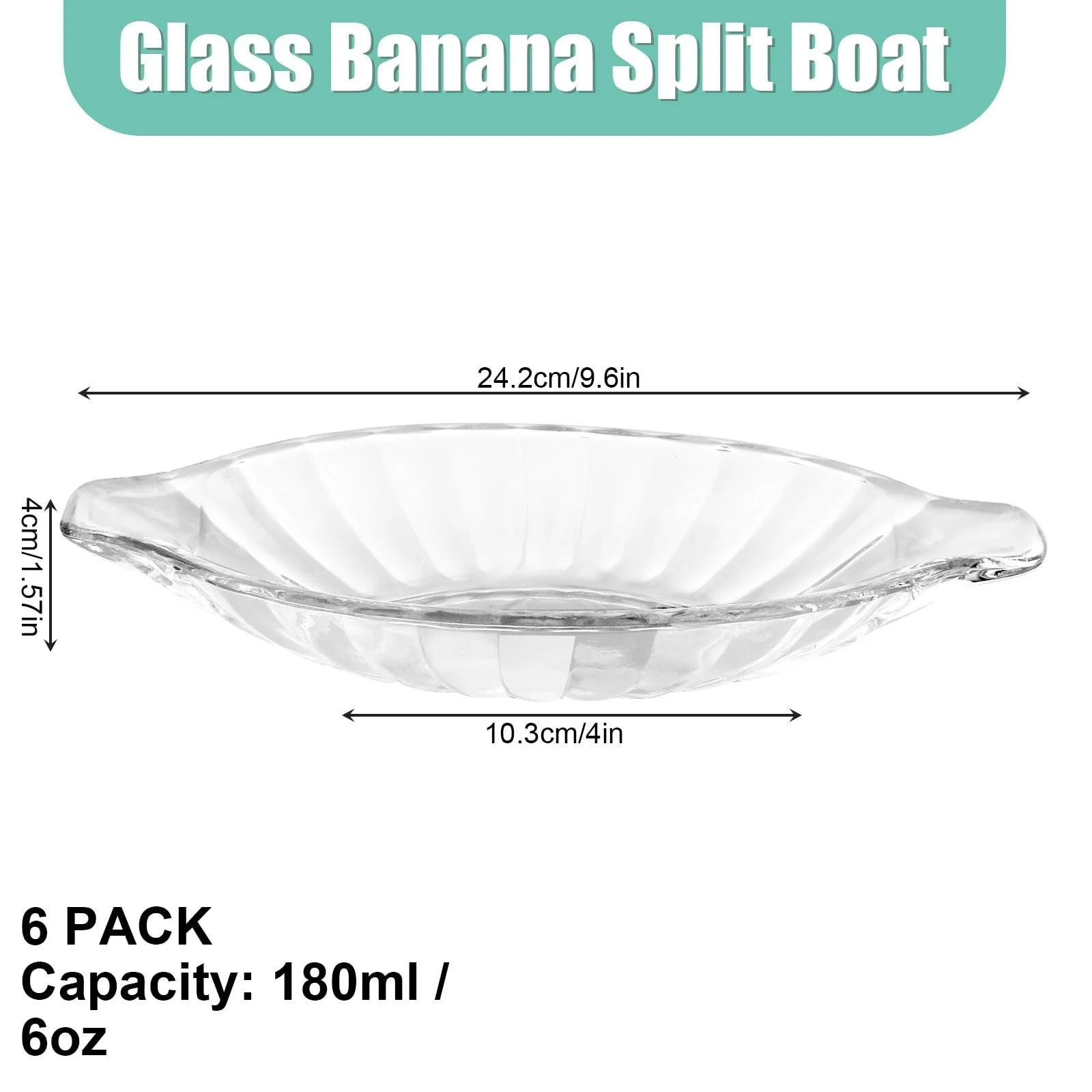 Миска для десертов LDXDRU Banana Split, для мороженого, для трайфла, прозрачная, 6 штук, фото №2 Миска для десертов LDXDRU Banana Split, для мороженого, для трайфла, прозрачная, 6 штук, фото №2