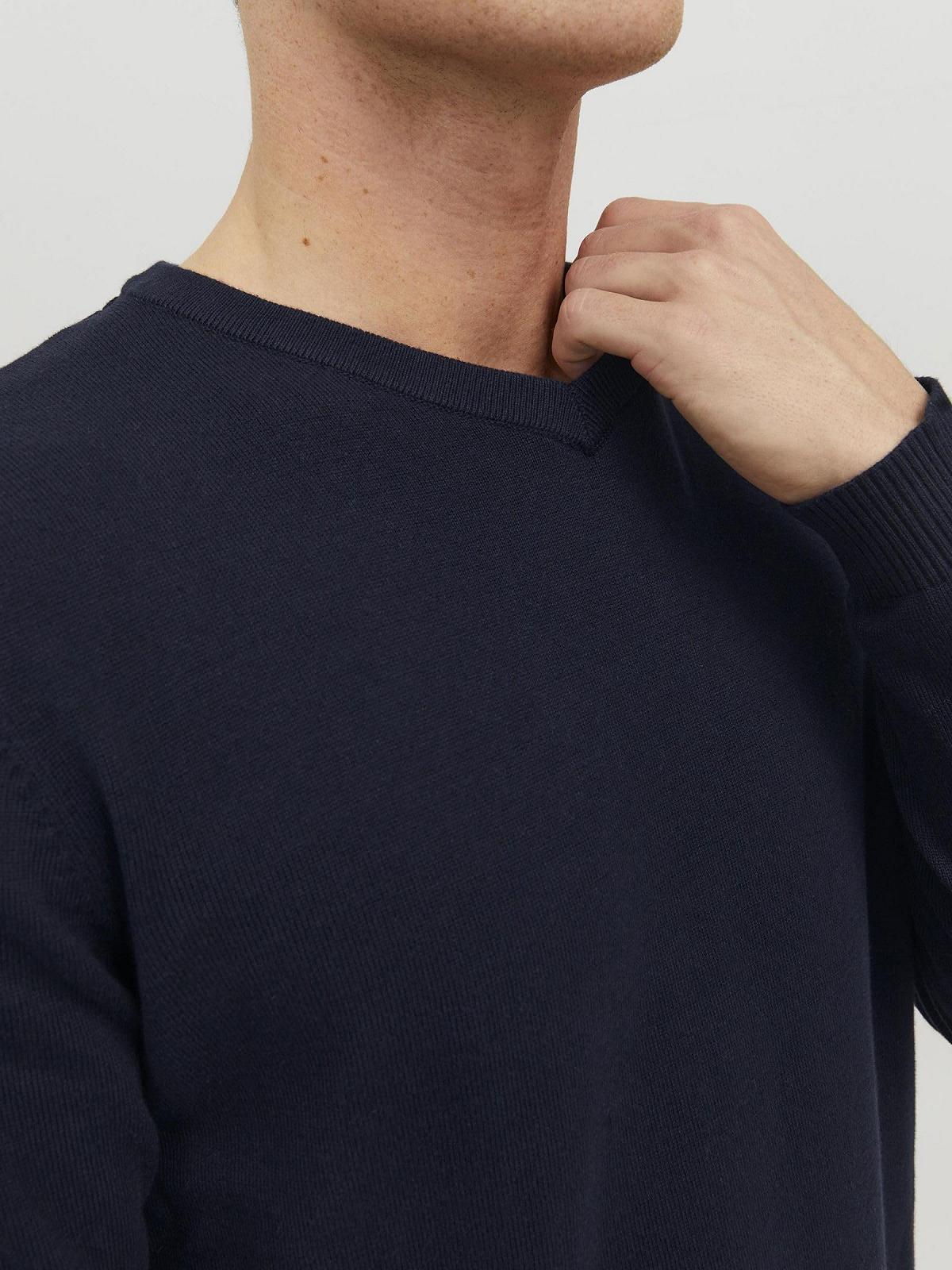Джемпер з V-подібним вирізом JACK & JONES Чоловічий Трикотажний, фото №9