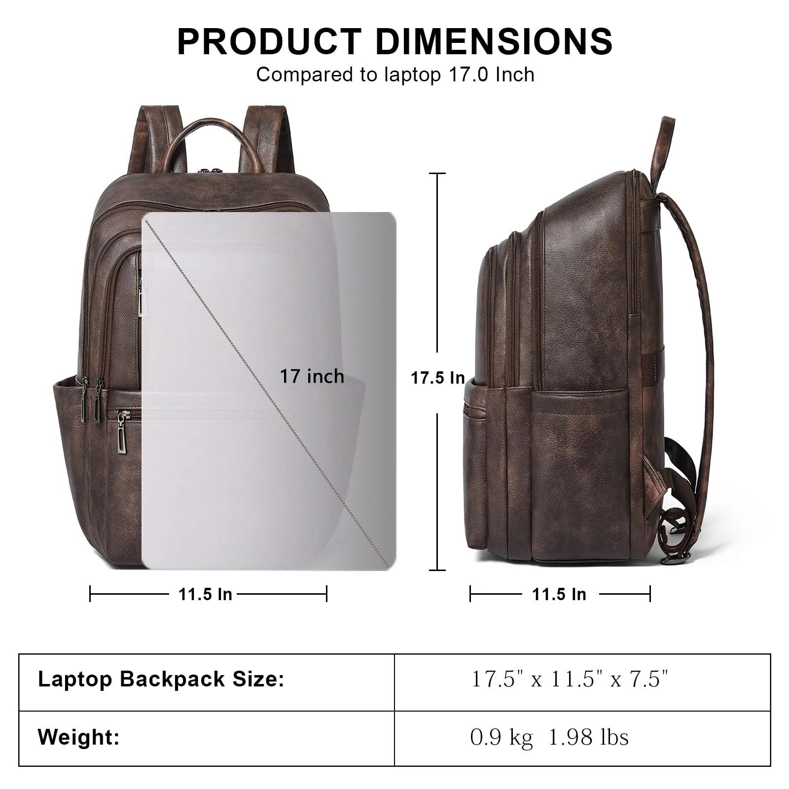Рюкзак для ноутбука Shrrie Leather 17" Travel, фото №3 Рюкзак для ноутбука Shrrie Leather 17" Travel, фото №3