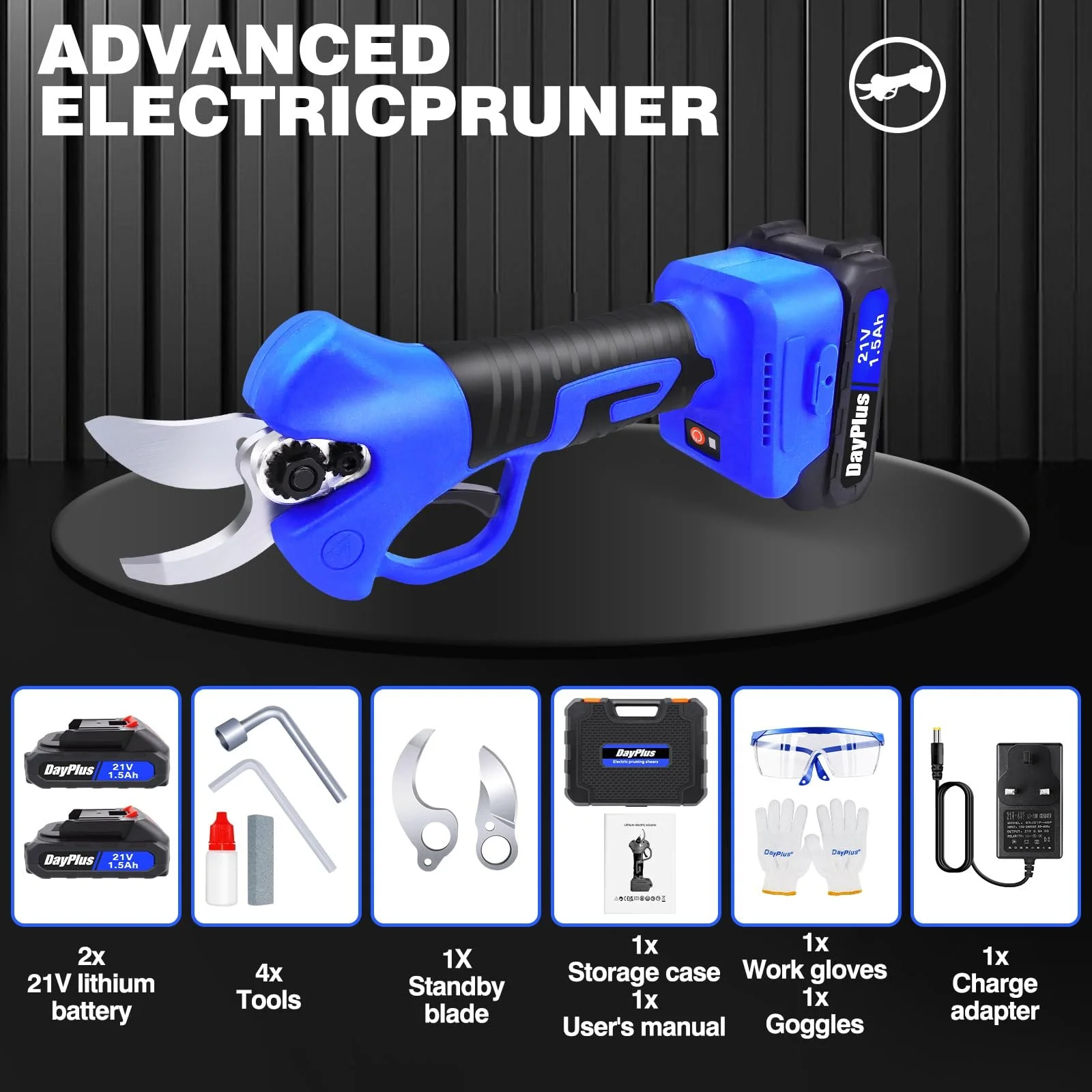 Електричний Секатор Professional 21 V 28 мм, фото №6