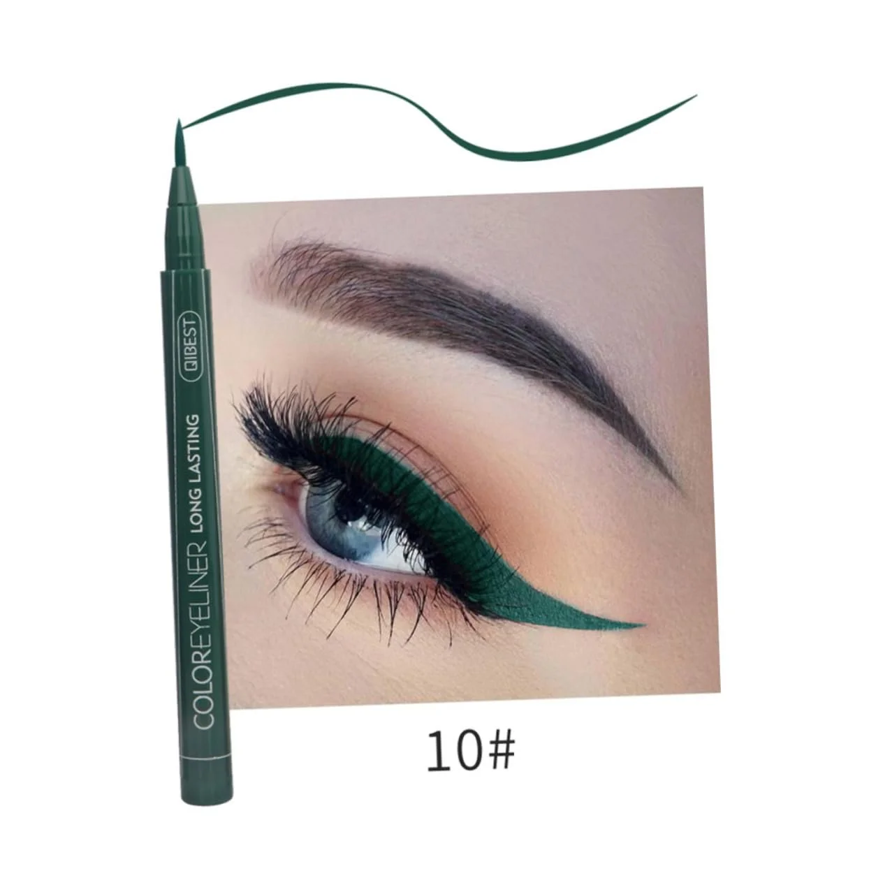 Підводка для очей Angoily Коричневий Рідка водостійка, фото №7 Підводка для очей Angoily Коричневий Рідка водостійка, фото №7