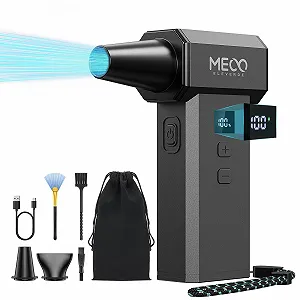 Электрический очиститель сжатым воздухом MECO ELEVERDE 220 000 RPM 100 скоростей LED-дисплей 4000 mAh x 2 - Фото 1