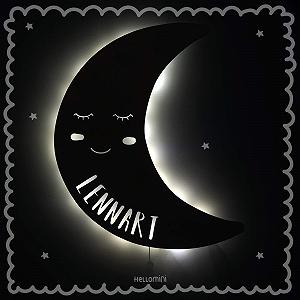 Дитяче нічне світло HeLLo mini Дерев'яне Ім'я на вибір synthetic.ua - Фото 1