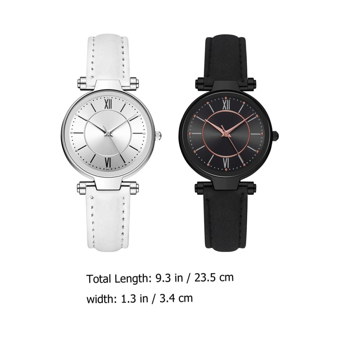 Жіночий Годинник LIFKOME Кварцовий Повсякденний Чорно-білий Ремінець, фото №4