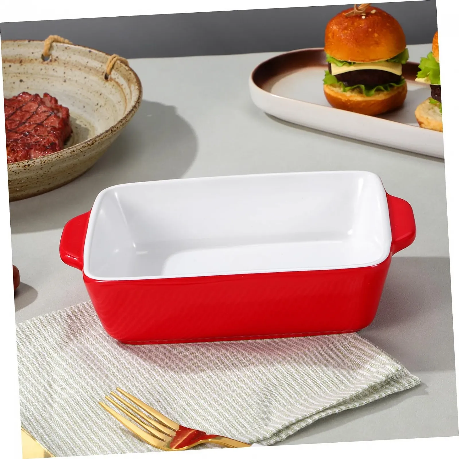 Форма для выпечки Ipetboom керамическая порцеляновая термостойкая красная, фото №6 Форма для выпечки Ipetboom керамическая порцеляновая термостойкая красная, фото №6