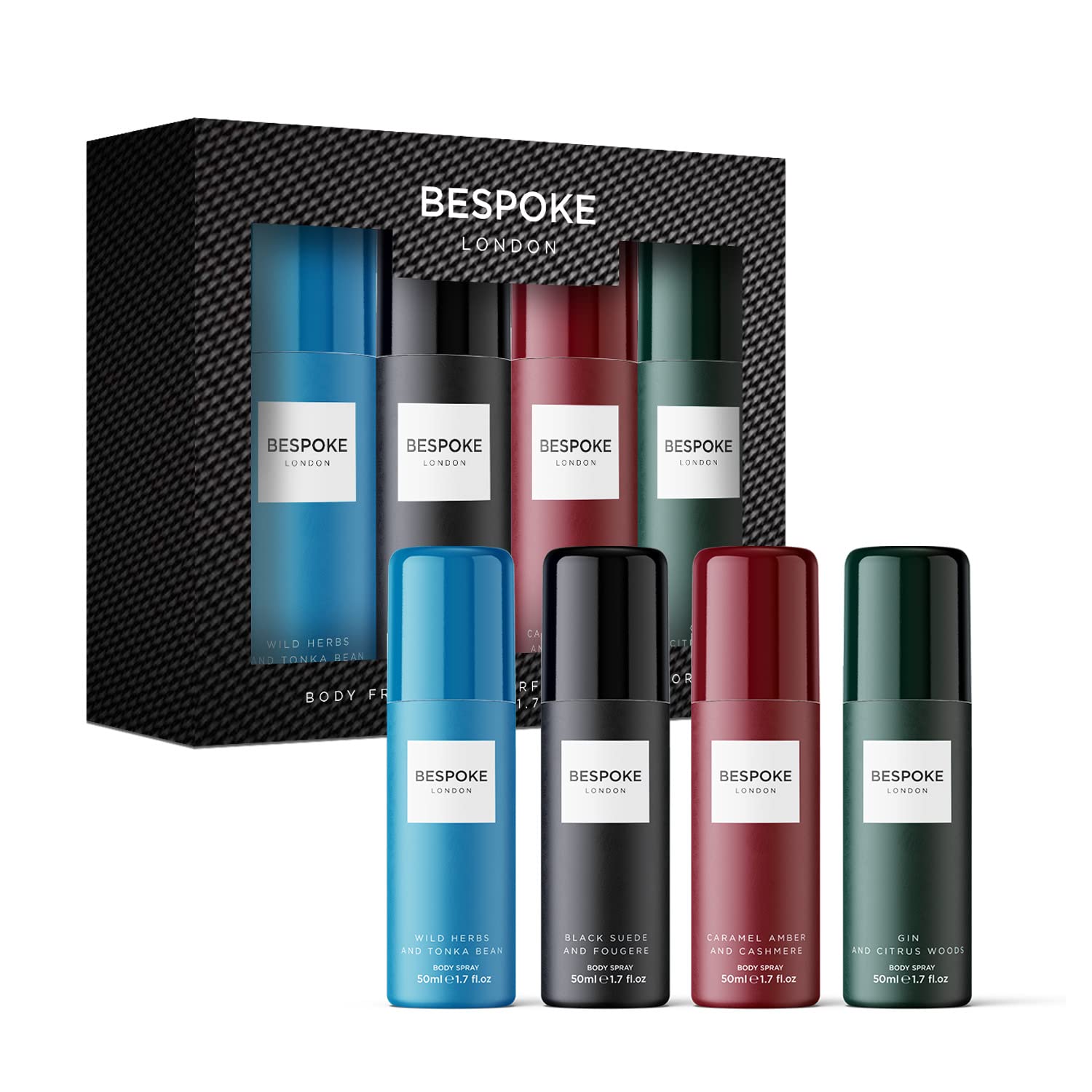 Боди-спрей Bespoke London Mini Galore Набор для мужчин (4 x 50 мл), фото №1