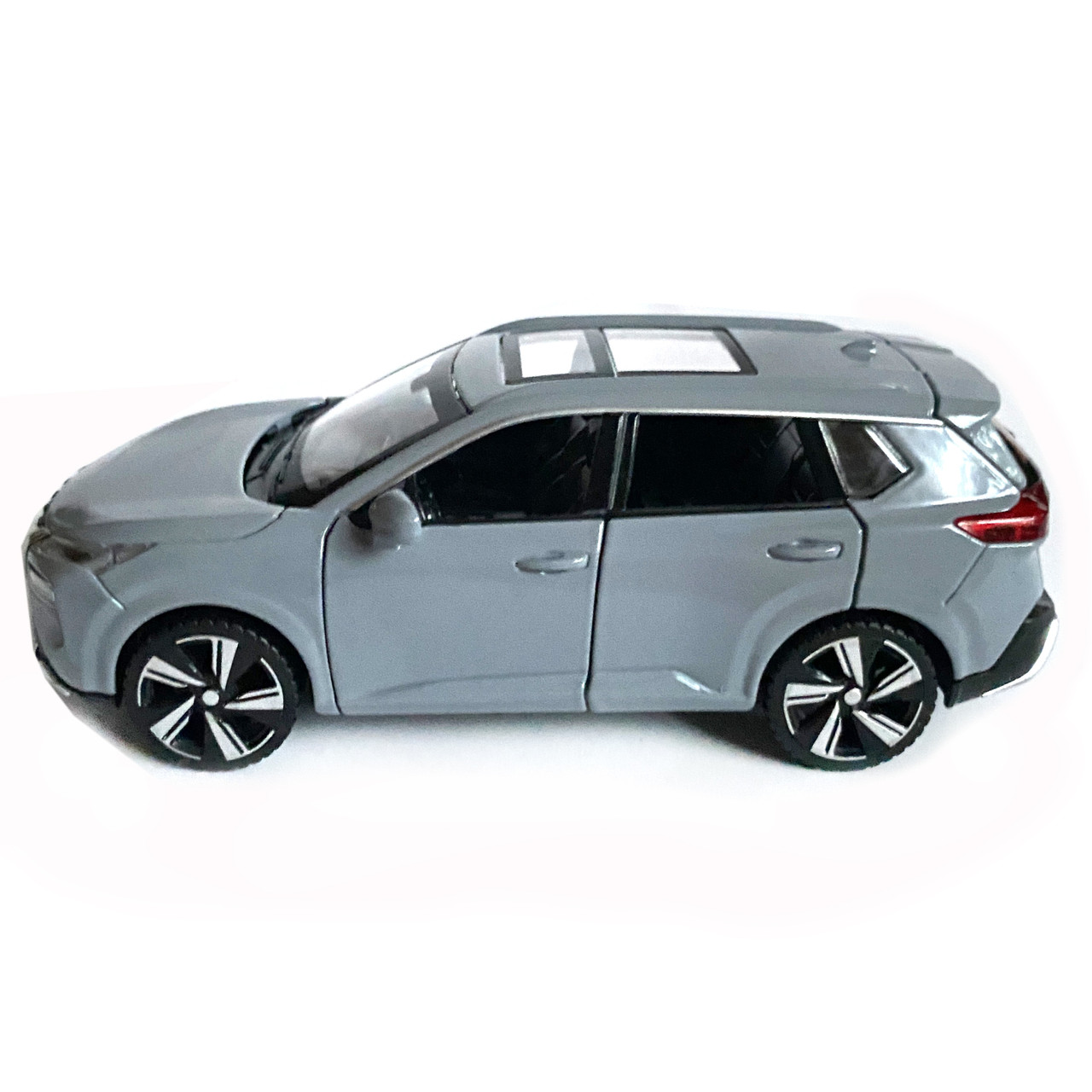 Игрушечная машинка металлическая Nissan X-Trail VC-Turbo 300 ниссан серая звук свет инерция откр двери, фото №3