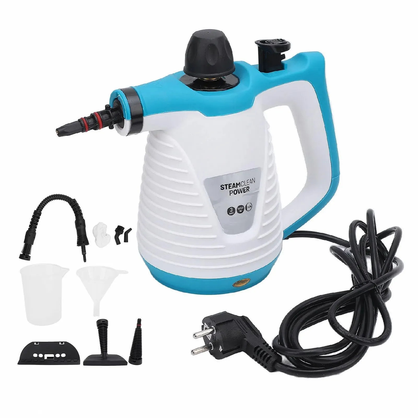 Пароочисник ручний TARSHYRY високого тиску з 9 аксесуарами 350 мл (EU Plug 220-240V), фото №1