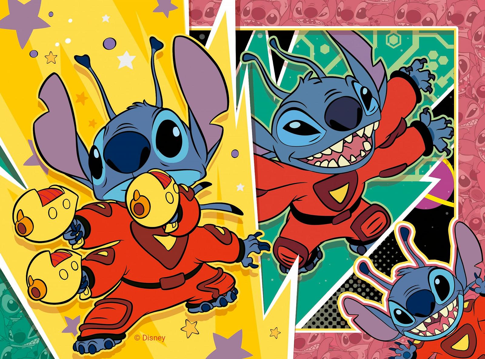 Дитячий пазл Ravensburger Disney Stitch 4 в 1 12, 16, 20, 24 элемента, фото №5