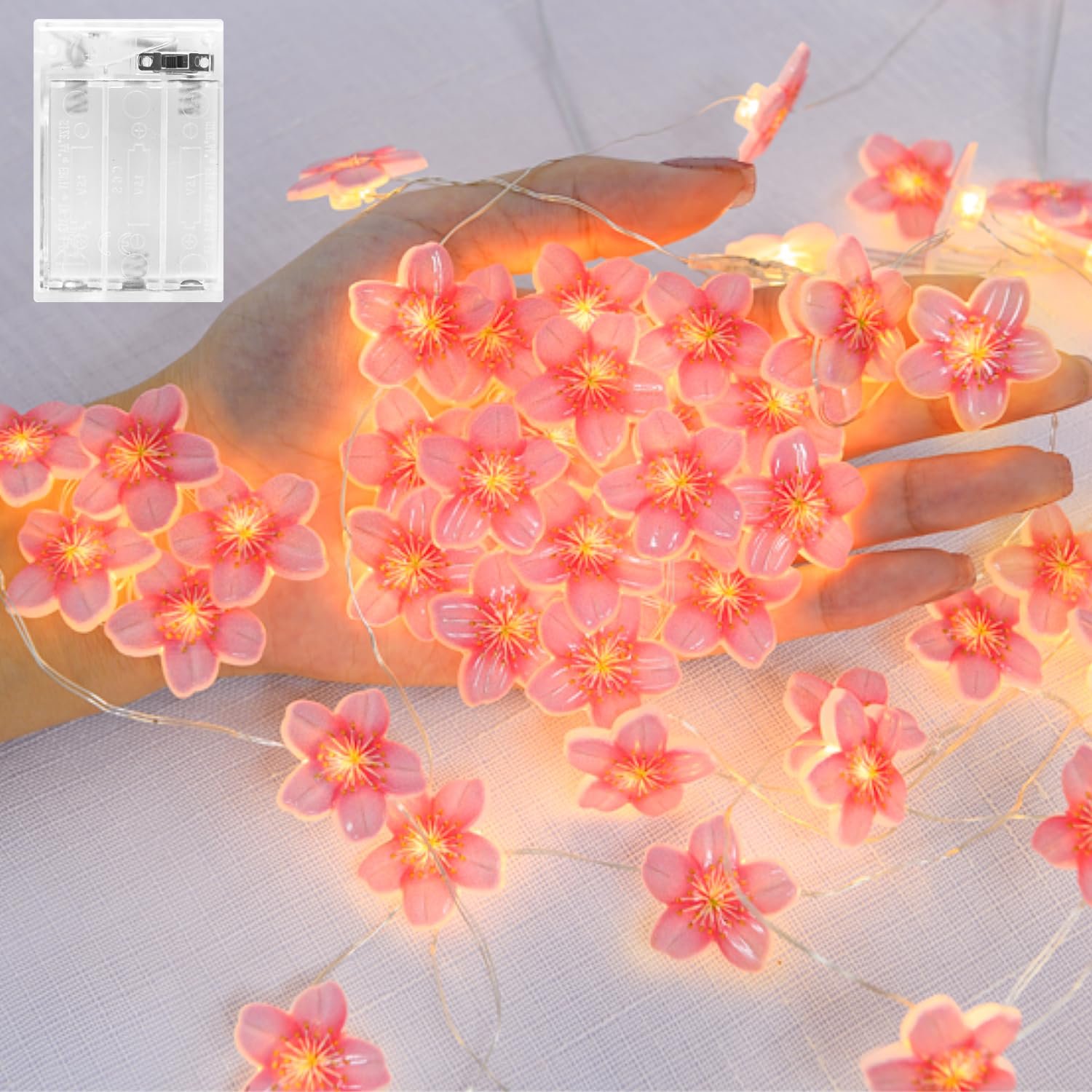 LED Гирлянда Dalugo Цветы вишни 20 LED 2 м, фото №1