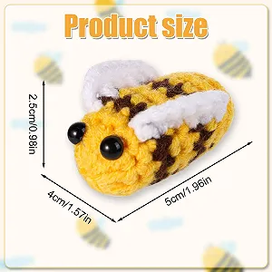 Игрушка Positive Bee Вязаная с Положительной Открыткой synthetic.ua - Фото 1