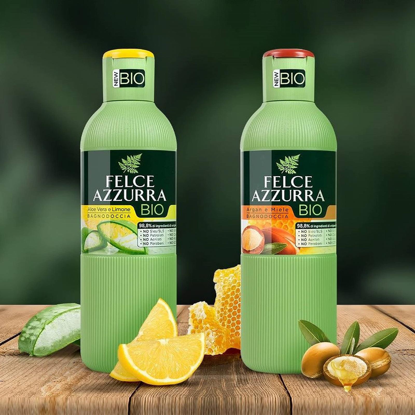 Гель для душу Felce Azzurra Organic Aloe Vera & Lemon 500 ml, фото №5