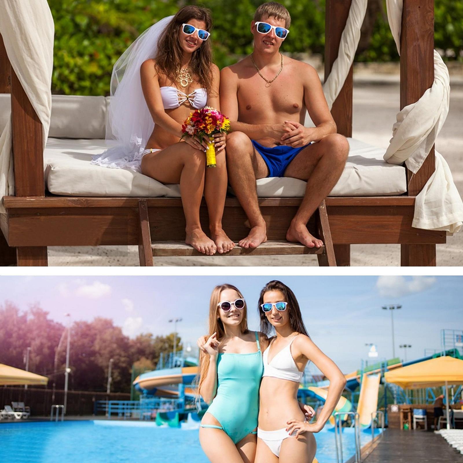 Солнцезащитные очки FSMILING Nerd, цветные, фото №7