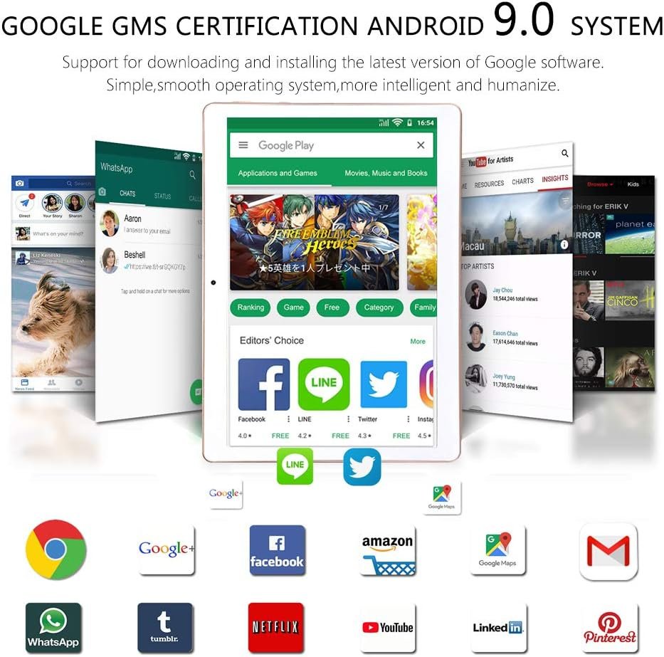 Планшет 10" Beista K107 4/64GB 4G 2-SIM 4 ядра Android 9 5000 mAh, фото №5 Планшет 10" Beista K107 4/64GB 4G 2-SIM 4 ядра Android 9 5000 mAh, фото №5