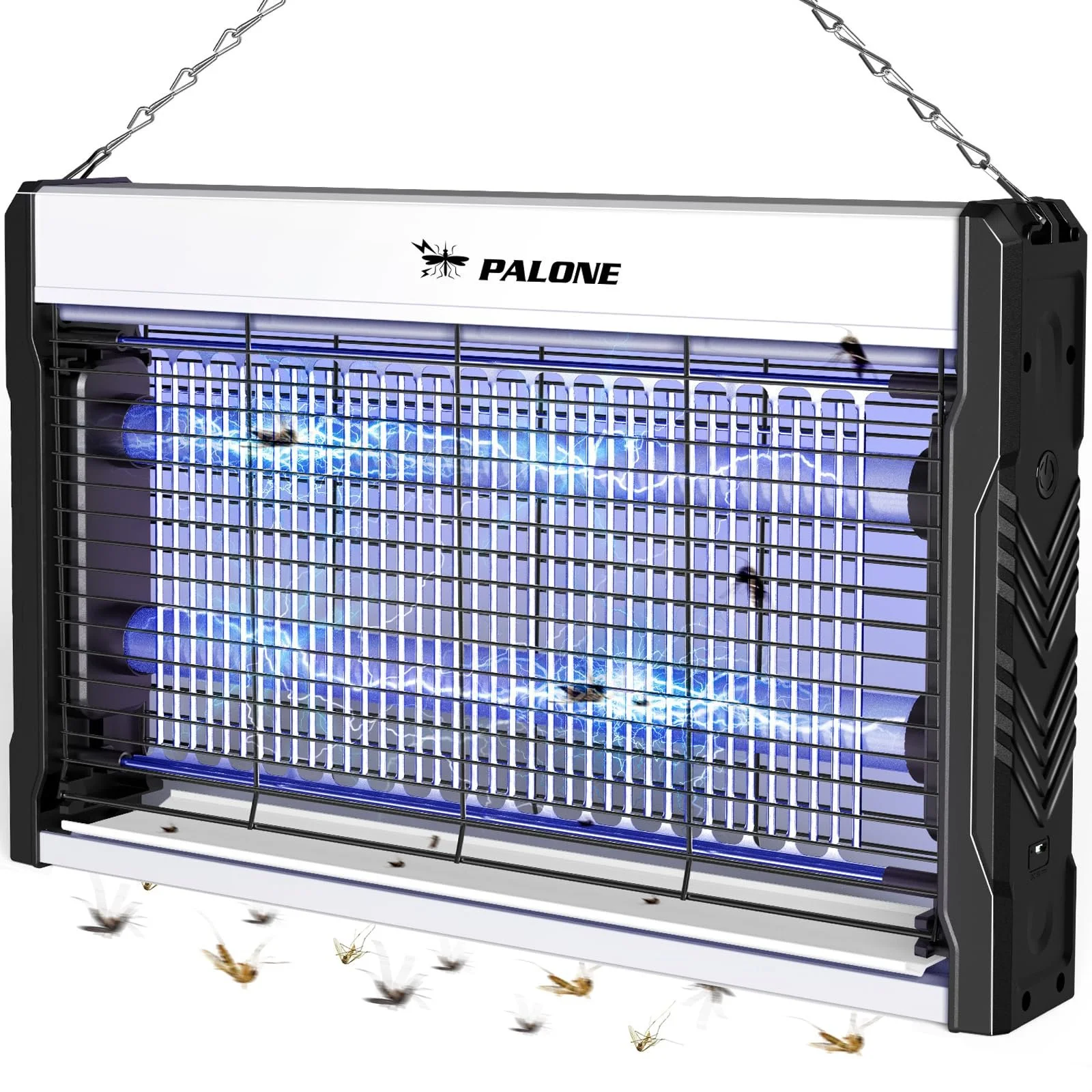 Електричний знищувач комах PALONE 3200 В UV USB Настінний з кабелем Чорний, фото №1 Електричний знищувач комах PALONE 3200 В UV USB Настінний з кабелем Чорний, фото №1
