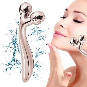 Масажер для обличчя 3D Irikdescia, ролик для обличчя з обертанням на 360° - Фото 1