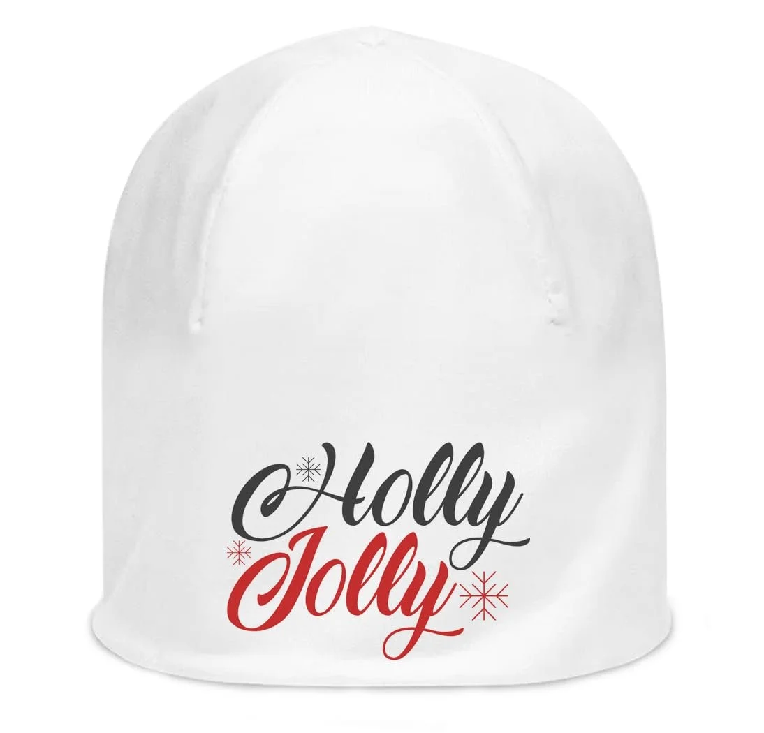 Шапка-біні Atspauda Holly Jolly Christmas Snowflake Унісекс Бавовняна Еластична Біла One Size, фото №1 Шапка-біні Atspauda Holly Jolly Christmas Snowflake Унісекс Бавовняна Еластична Біла One Size, фото №1