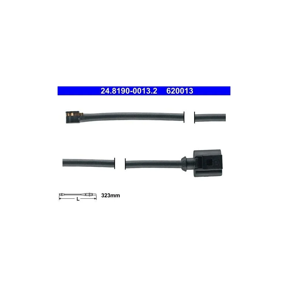 Датчик износа тормозных колодок ATE 24.8190-0013.2 для PORSCHE VAG, фото №1