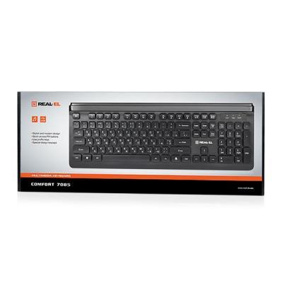 Клавіатура REAL-EL 7085 Comfort Black, фото №4