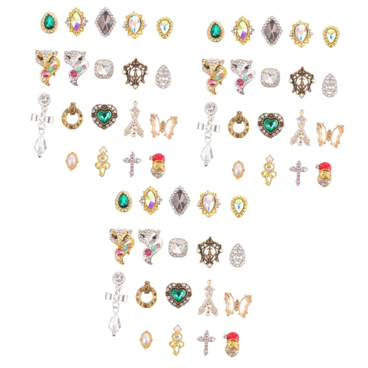 Стразы для ногтей FRCOLOR 150 шт., блестящие украшения для ногтей из сплава, для творческого дизайна ногтей, универсальные для ногтей, мобильных телефонов и др., фото №1