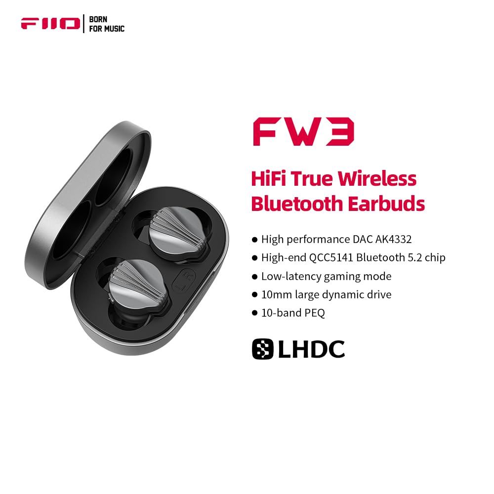 Наушники FIIO FW3 Вкладыши Беспроводные Серые, фото №3