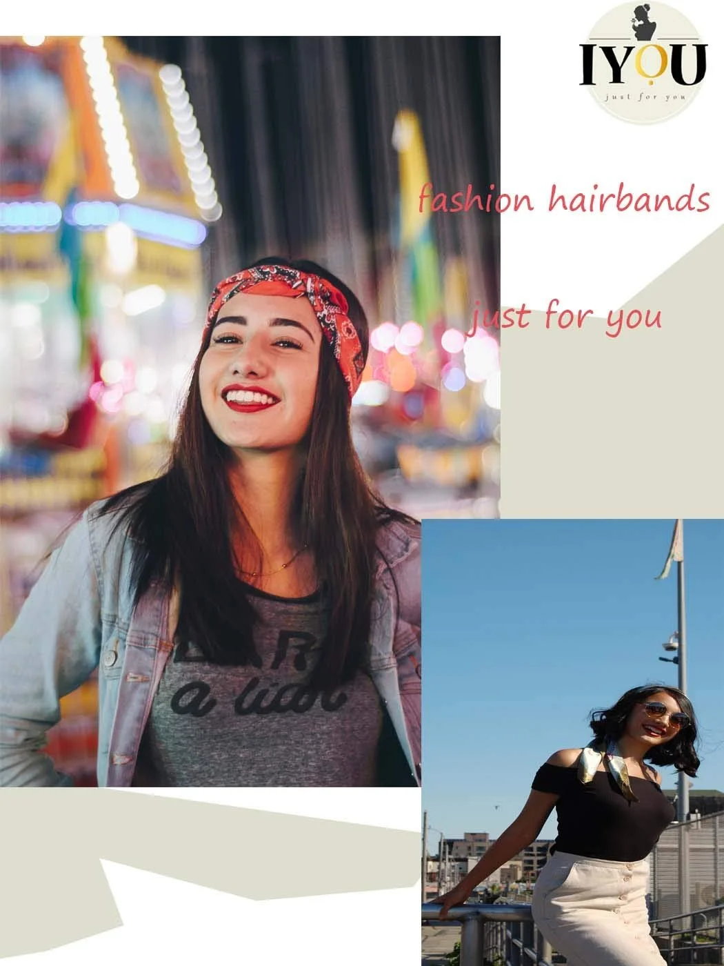 Пов'язка на голову IYOU Cross Boho Чорний, фото №7 Пов'язка на голову IYOU Cross Boho Чорний, фото №7