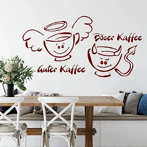 Наклейка на стіну Sunnywall Good Coffee Kitchen Size 3 60 x 35 см synthetic.ua - Фото 1