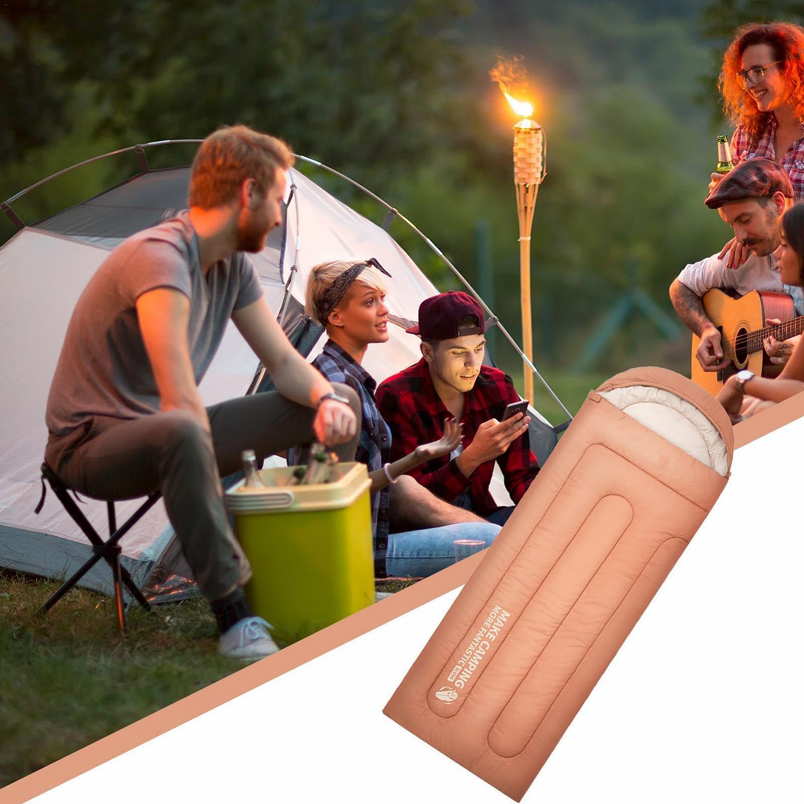 Спальний мішок Lightweight Outdoor Camping Mat 4-Season 220 x 75 см для дітей дівчат хлопців, фото №3