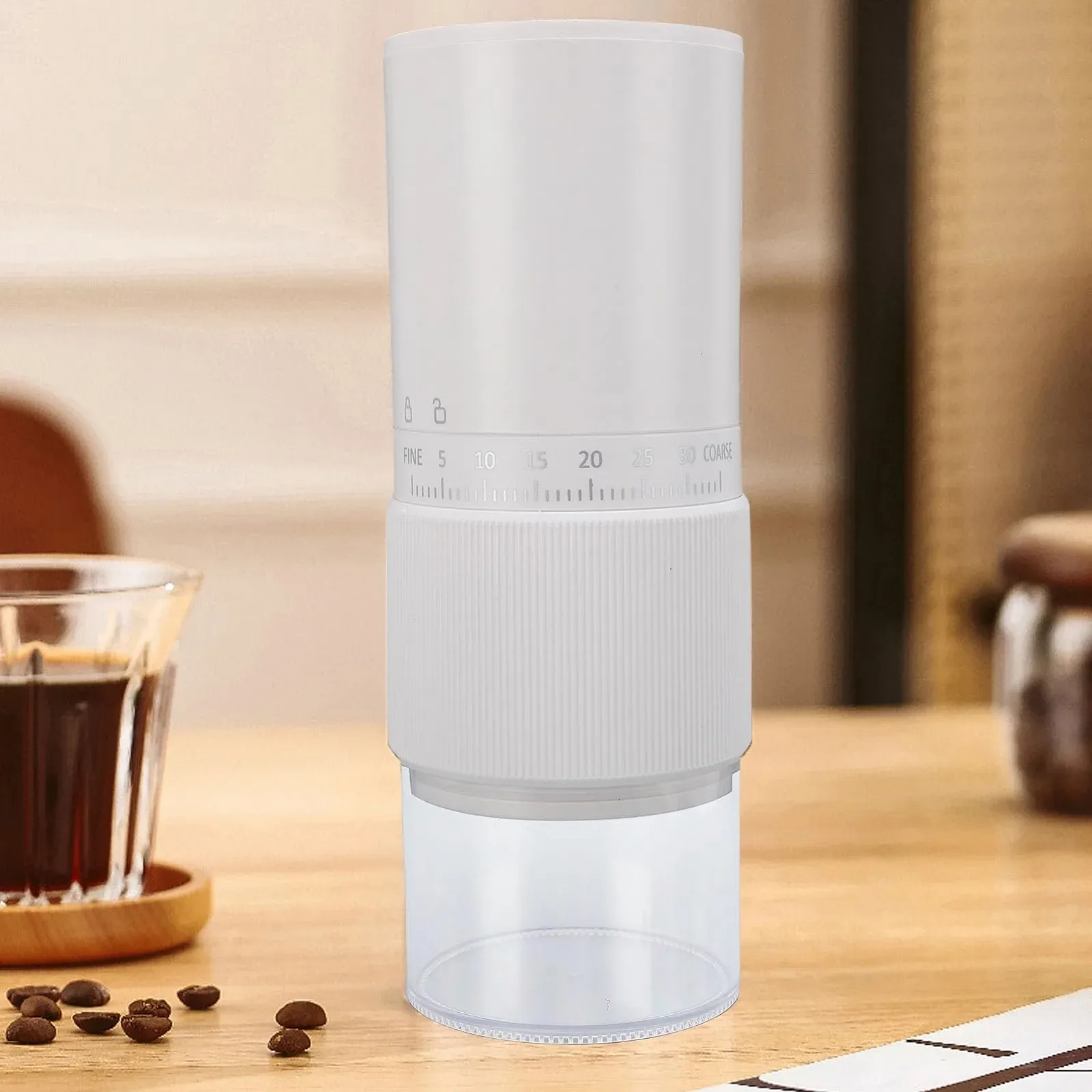Кофемолка электрическая Без бренда Без серии Без модели Регулируемые настройки Белый, фото №5