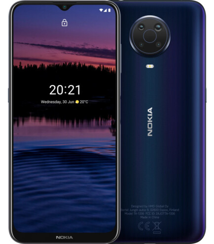 Смартфон 6.5" HD Nokia G20 4/64 GB / 4G 2 SIM NFC 48/8 Мп / 8 ядер Android 11 / Blue, фото №1