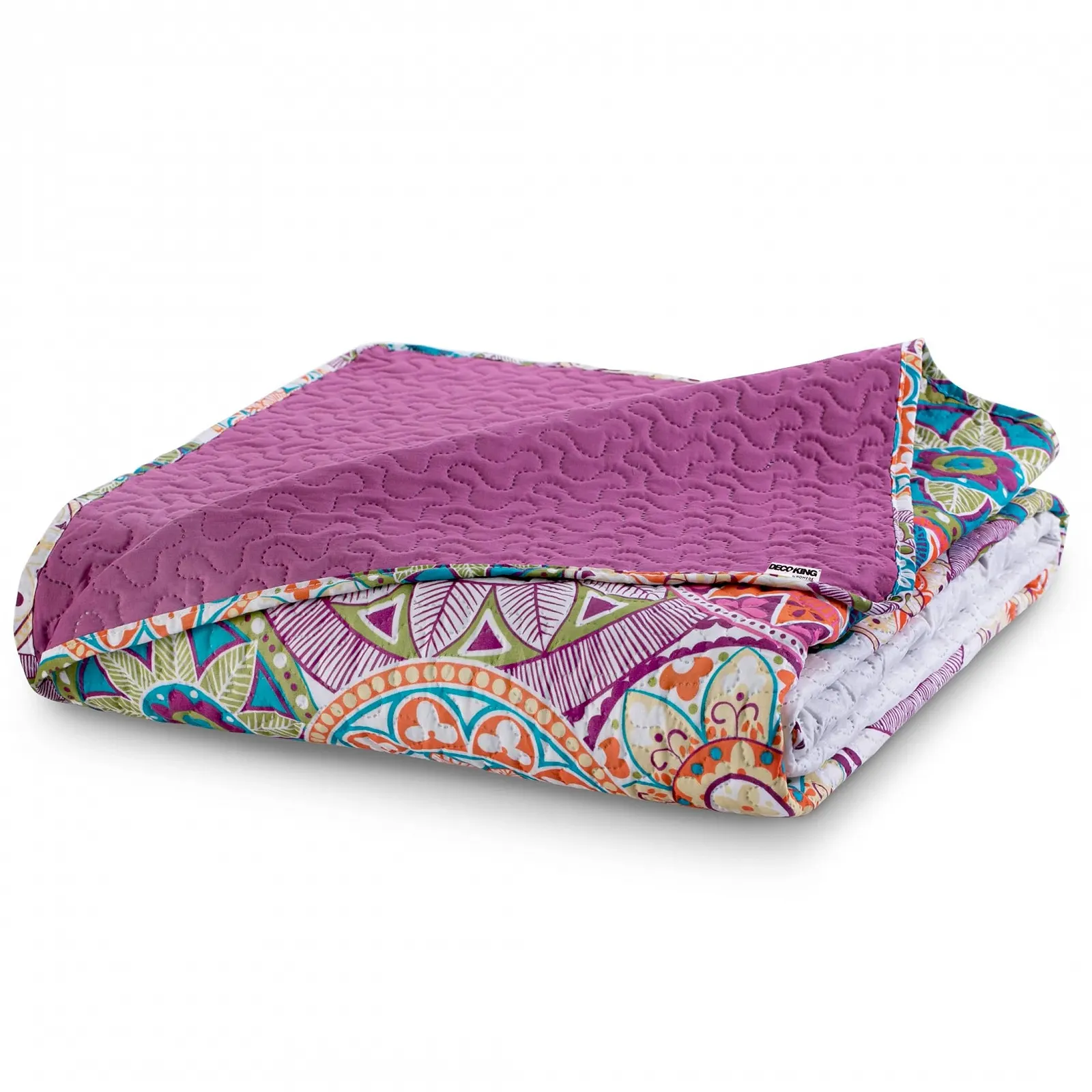 Покривало двостороннє DecoKing 77160 Поліестер Фіолетовий / Білий, 240 x 260 см, фото №4 Покривало двостороннє DecoKing 77160 Поліестер Фіолетовий / Білий, 240 x 260 см, фото №4