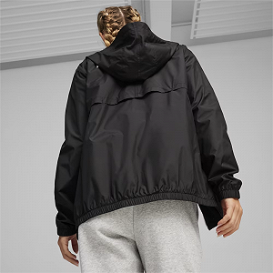 Вітровка з капюшоном ESS Solid Windbreaker 84749452 Puma Чорний XS synthetic.ua - Фото 1