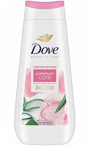 Гель для душу Dove Advanced Care Summer Care Троянда та Алое Вера 6 x 225 мл - Фото 1