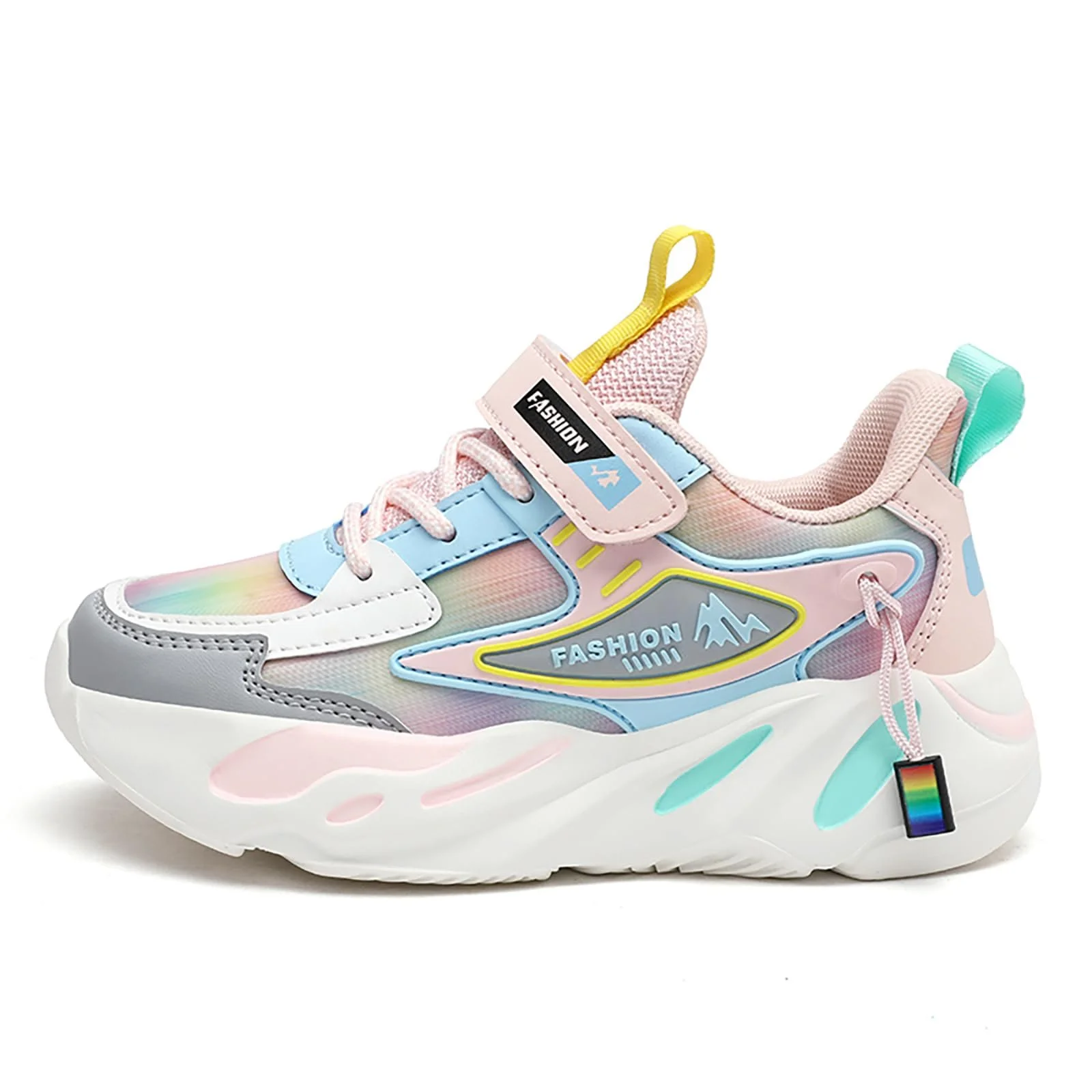 Дитячі спортивні кросівки для хлопчиків і дівчаток, дитячі бігові з нековзною легкою підошвою для приміщень, фото №4