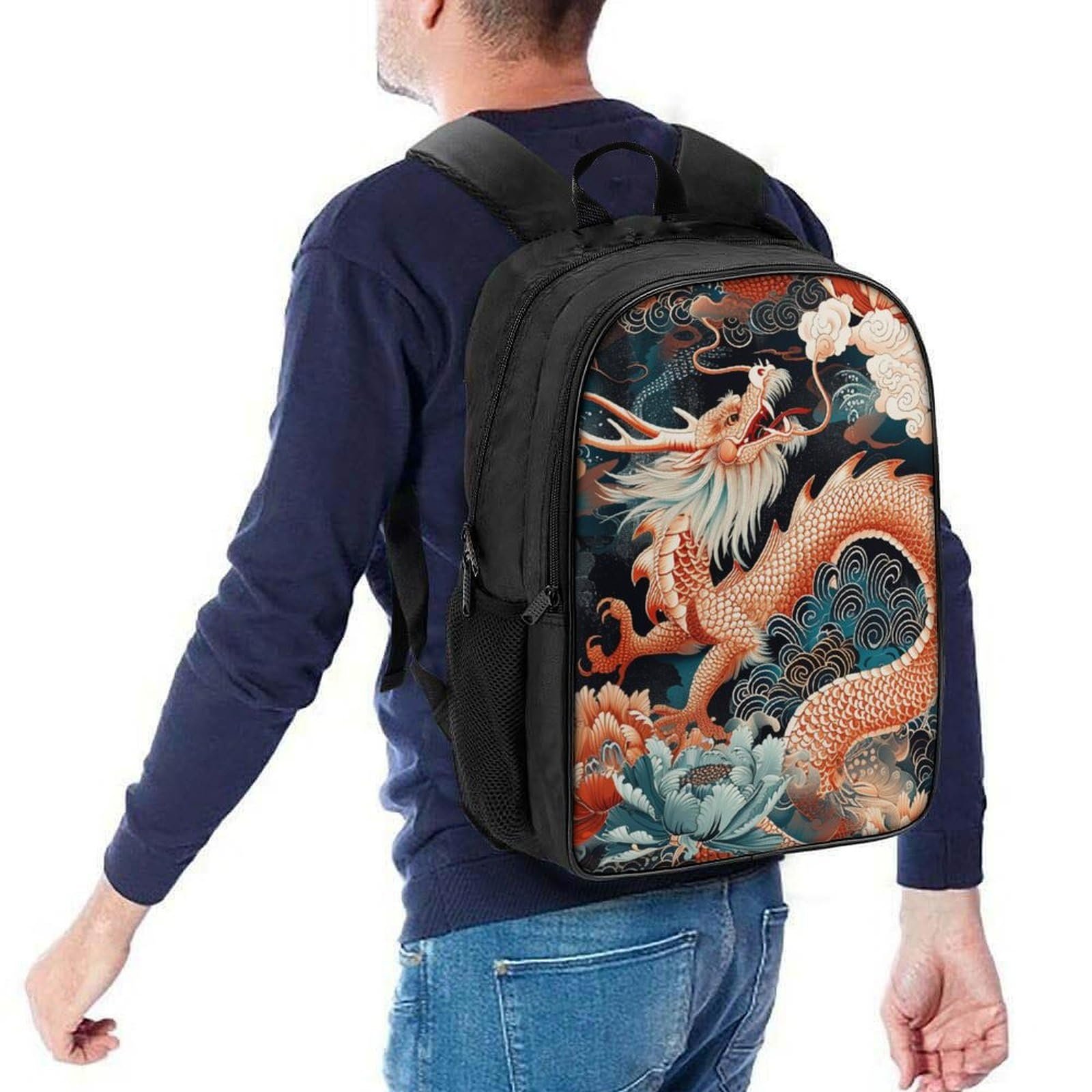 Шкільний рюкзак Dragon DPEOANEBN Style-7, 40 x 28 x 16 см, фото №5