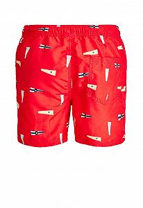Шорти для плавання JJIBALI JJSWIMSHORTS AKM SAILOR 12184794 Flame Scarlet Jack&Jones Червоний L synthetic.ua - Фото 1