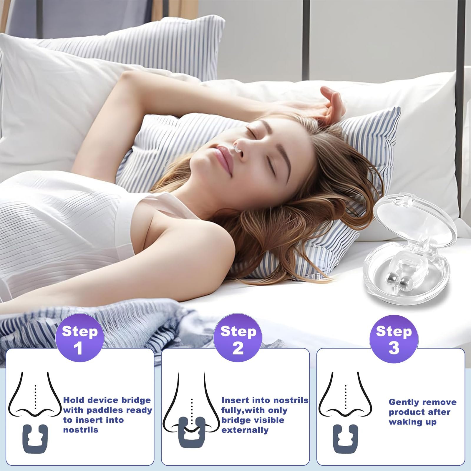 Затискачі від хропіння Srup, 8 шт., затискач для носа, роздільник для носа, фото №4 Затискачі від хропіння Srup, 8 шт., затискач для носа, роздільник для носа, фото №4