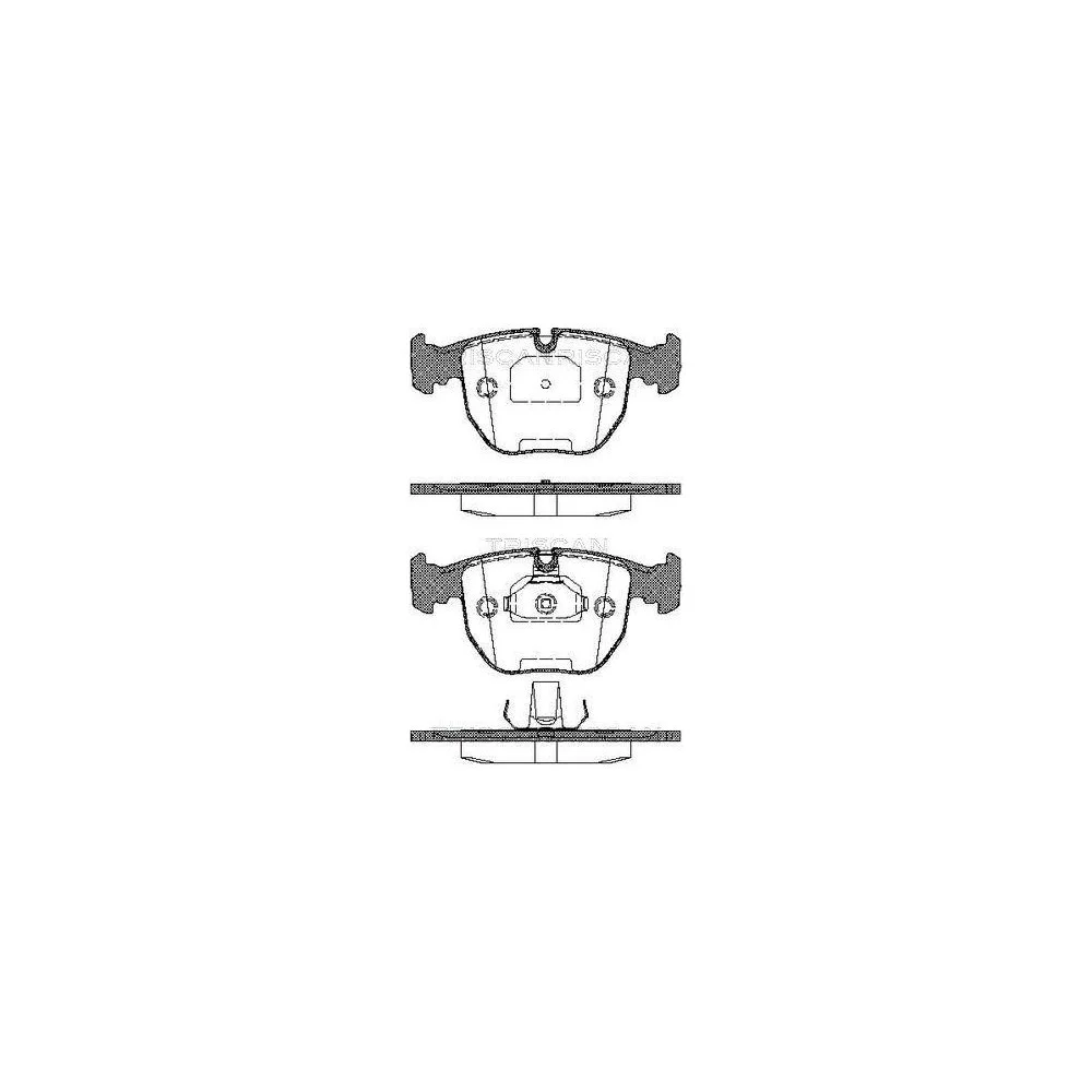 Комплект гальмівних колодок, дискове гальмо TRISCAN 8110 11006 для BMW ALPINA передня вісь, фото №1